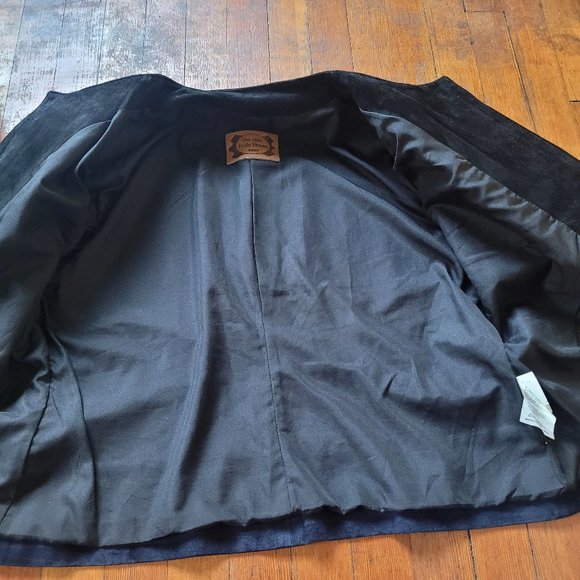 100pc Suede Vintage Jacket Striped - *Vintage Size 14 - Picture 9 of 13